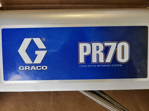 Graco PR70 Benchtop Dual Component Meter Mix Dispense System w/ Many Extras