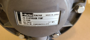Taiyo Parker TD-20AN Diaphragm Pump 3/4in Npt 0.7mpa