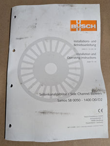 Busch SB 0140D0H0UDXX Regenerative Vacuum Blower Pump 115/230VAC